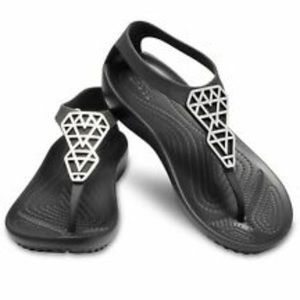 Crocs Embellished Serena Flip Sandals